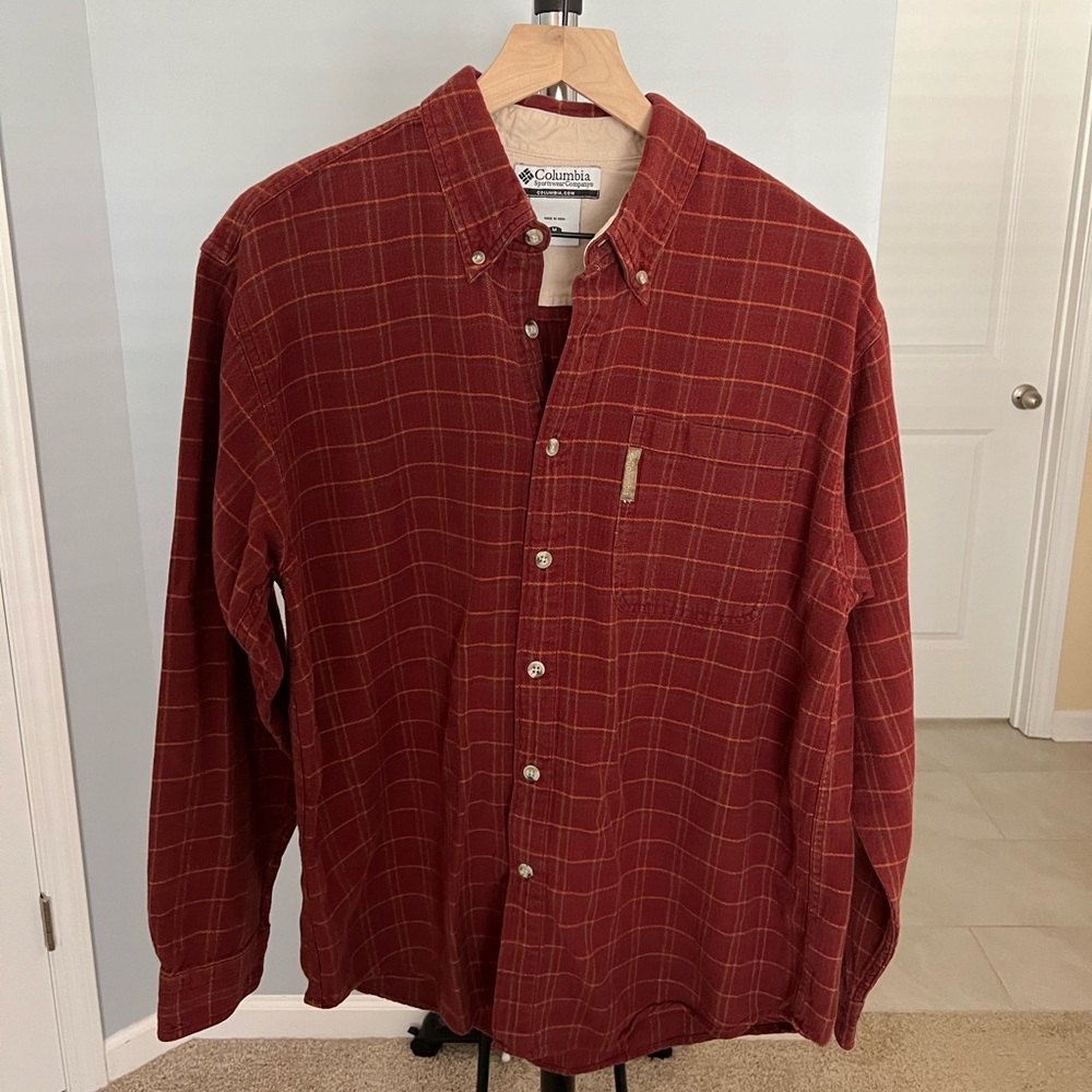 Columbia Flannel, Rust, Medium